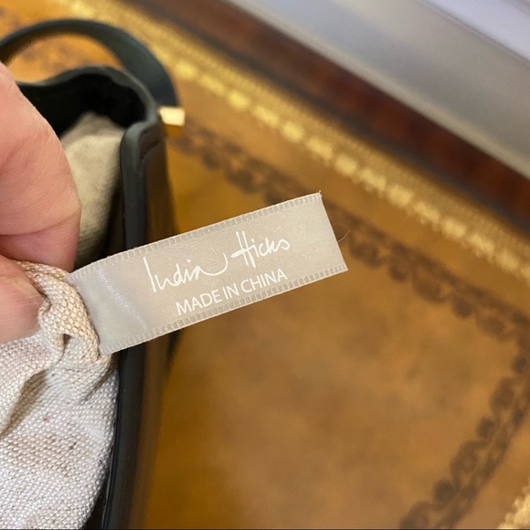 India Hicks Maddison May Black Leather CrossBody - Picture 9 of 11